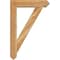 Ekena Millwork Traditional Arts and Crafts Rough Sawn Bracket w/ Offset Brace, Western Red Cedar, 6"W x 24"D x 36"H BKT0604X24X36TRA03RWR - alternate 2